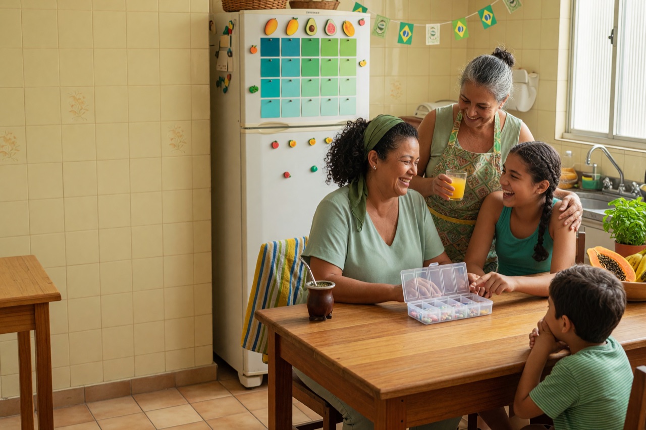 Como criar uma rotina familiar de checagem de medicamentos