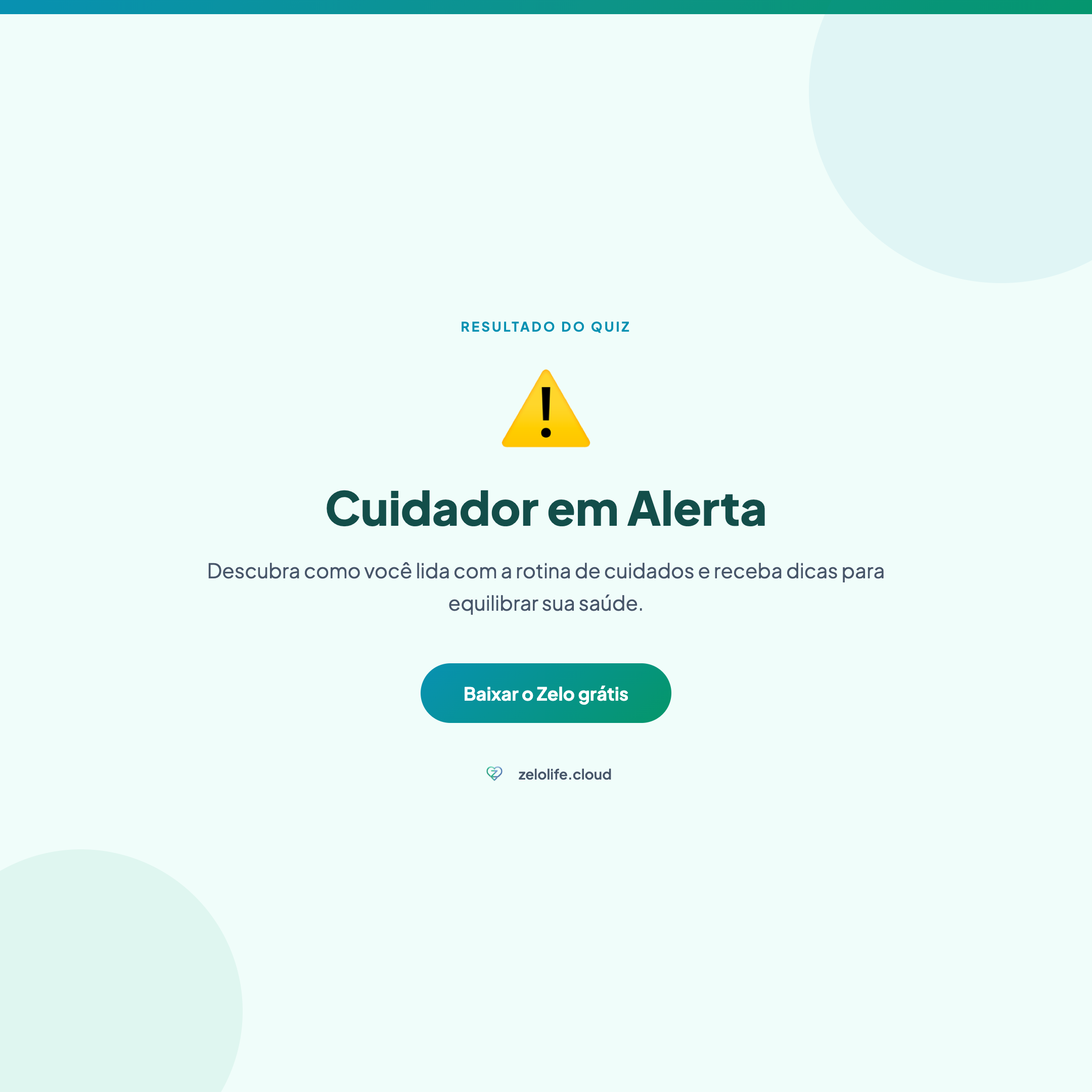 Qual é o seu perfil de cuidador?